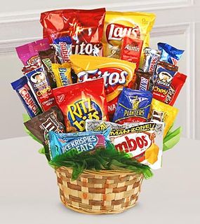 Sweets in Bloom� Deluxe Snack Attack Basket