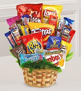 Sweets in Bloom Deluxe Snack Attack Basket