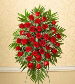 Three Dozen Rose Sympathy Standing Spray