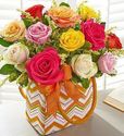Autum Rose Gift Basket Autum Rose Gift Basket