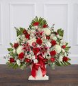 Red Rose and Lily Floor Basket Red Rose and Lily Floor Basket