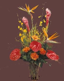  Tropical Flowers Arrangement