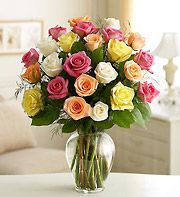 Two Dozen Premium Long Stem Assorted Roses