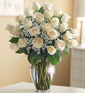 Ultimate Elegance� Premium Long Stem White Roses 