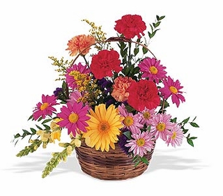 Vibrant Basket Arrangement 