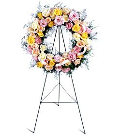  Vibrant funeral Rose Wreath