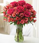 Vibrant Rose and Peruvian Lily Bouquet