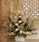 White Expressions Basket Sympathy