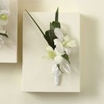 White Orchid Boutonniere  White Orchid Boutonniere