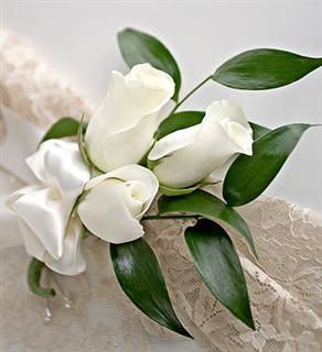 White Rose Corsage 
