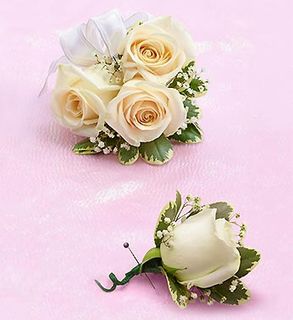 White Rose Corsage 