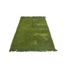 Olive Green Solid Prayer Rug