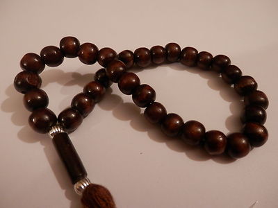 dark brown 33 Dhikr prayer beads