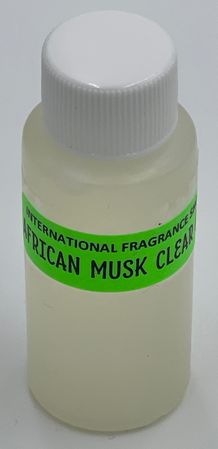 African Musk (Clear) 1 oz. (non-alcoholic perfume oil in Plastic Bottle)