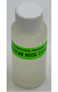 African Musk (Clear) 1 oz. (non-alcoholic perfume oil in Plastic Bottle)