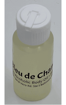 Bleu de Chanel 1 oz. (non-alcoholic perfume oil in Plastic Bottle)