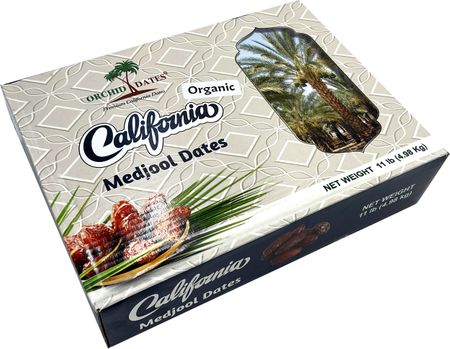 Jumbo California Medjool Dates 11 lbs Latest Crop (approximately 208 dates) 