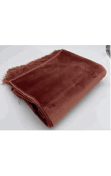 Burnt Rust Double Weight Plusher Islamic Prayer Rug (Twice the Weight of a Normal Prayer Rug) 2 pounds - Better on Hard Surfaces 28" x 43"