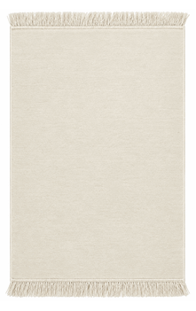Cream Solid Color Prayer Rug (27" x 43") Made in Turkiye
