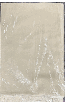 White Wide Double Plush Prayer Rug (Twice the Weight of a Normal Prayer Rug) 2.5 pounds - Good for Hard Surfaces 31" x 47" (Different Solid Colors Available)