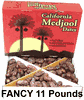 Fancy Medjool Dates 11 lbs (approximately 250+ dates) - (Latest Available Crop) - Great Value - Ships via UPS (1-4 Business Day Delivery)