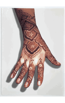 "Henna Party" Invitation Cards Set of 10 Cards with Envelopes