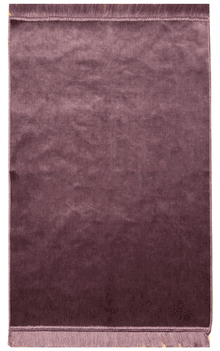 Lavender Solid Color Prayer Rug (27" x 44", excluding tassels)