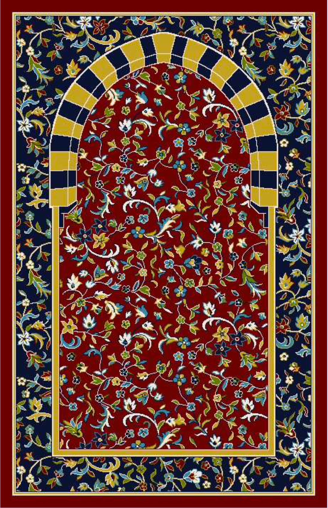 Limited Edition Madinah Rawdah Arch Prayer Rug (Designed in Madinah ...