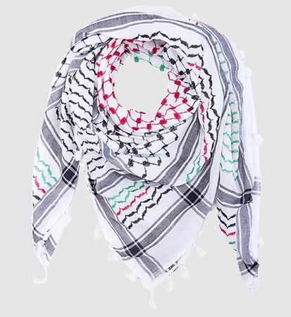 Nabulsi Palestinian Flag Kufiya (Made in Palestine)
