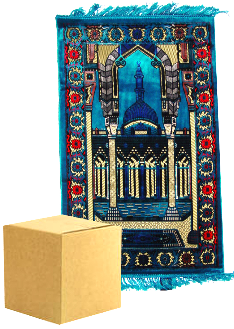 Prayer Rug Box of 30 ((assorted designs and color pattern photo shown is example only