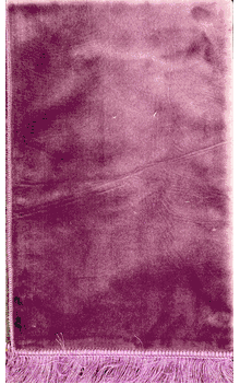 Purple Wide Double Plush Prayer Rug (Twice the Weight of a Normal Prayer Rug) 2.5 pounds - Good for Hard Surfaces 31" x 47" (Different Solid Colors Available)
