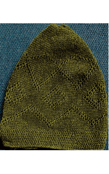 simple crochet kufi-green
