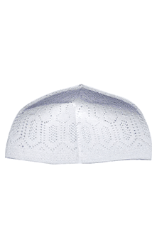 Simple White Kufi (One Size Fits Most) Made in Turkey