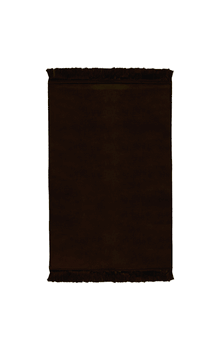 Solid Black Prayer Rug : Made in Turkey (No Design, Rare Color - Hard to Find!)