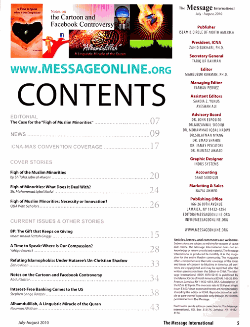 The Message International Magazine : Single Issue : July to August 2010 ...