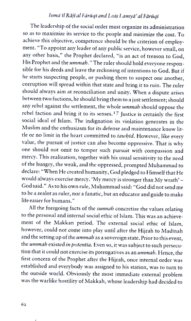 The Qur’an and the Sunnah (Ismail Raji Al-Faruqi and Lois Lamya Al-Faruqi)