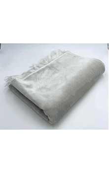 White Wide Double Weight  Plusher Prayer Rug (Twice the Weight of a Normal Prayer Rug) 2.5 pounds - Better for Hard Surfaces 31" x 47"