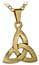 Gold Trinity Knot Necklace (14k gold with chain)