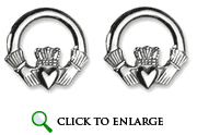 Silver Classic Claddagh Posts