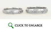 Silver Irish Claddagh Ring (Lettered)
