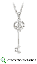 Silver Trinity Knot Key Pendant