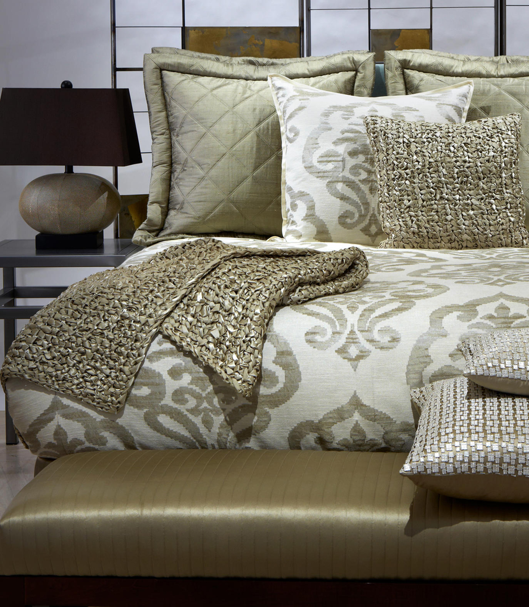 Ann Gish Ribbon Knitted Throws & Pillows Aiko Luxury Linens