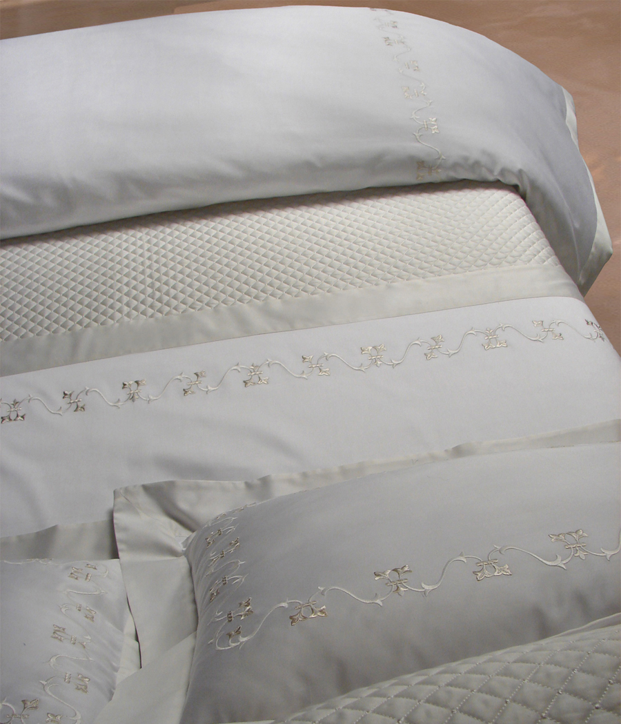 Italian Embroidered Sheets VICKY by DEA of Italy Aiko Luxury Linens