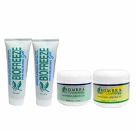 2 Biofreeze Tubes & 2 Sombra 4oz Special