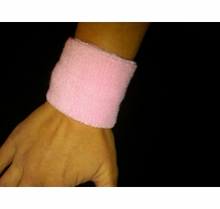 Breast Cancer Awareness Pink Wrist Sweatband