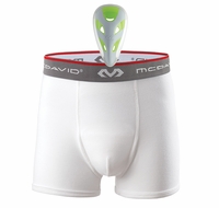 Clearance McDavid 9140 Boxer Brief with FlexCup - White Youth Regular
