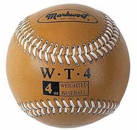 Markwort Weighted Baseball - Leather Cover - 4oz