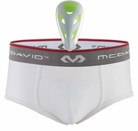McDavid 9110 Brief with FlexCup - White - Youth