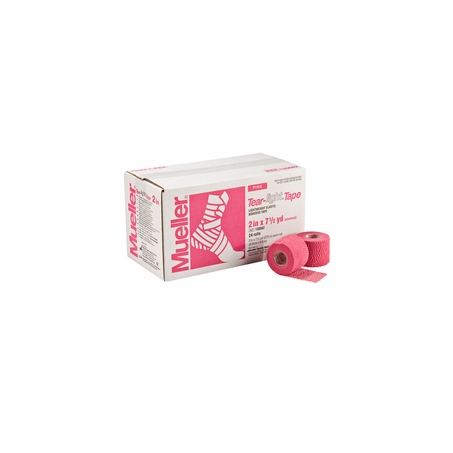 Mueller 2 inch Pink Spatting Tear-Light Tape