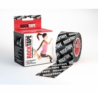 Rocktape Performance Tape Roll - 2 in x 16.4 ft - White Logo on Black